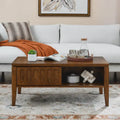 Stolik kawowy ryflowany w stylu Mid Century Modern