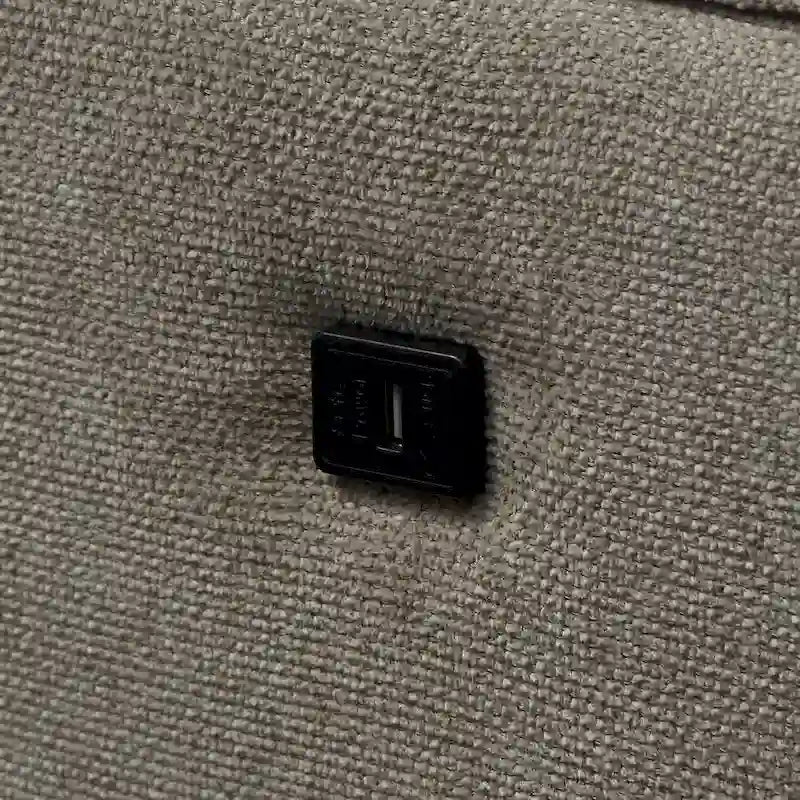 Fotel dwuosobowy z wodoodporną tkaniną, ładowanie USB